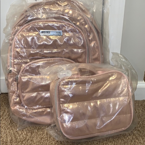 rose gold lunch tote